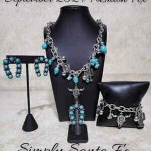 paparazzi Turquoise Southwestern Charm Earring Set